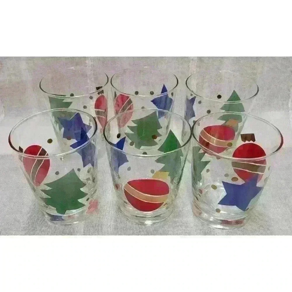 Still Winter | Lake Tahoe | Blue Spruce | Set of 6  Set of 6- Ornaments DOF Glasses